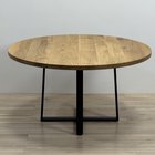 Solid Wood Natural Oak Round Table